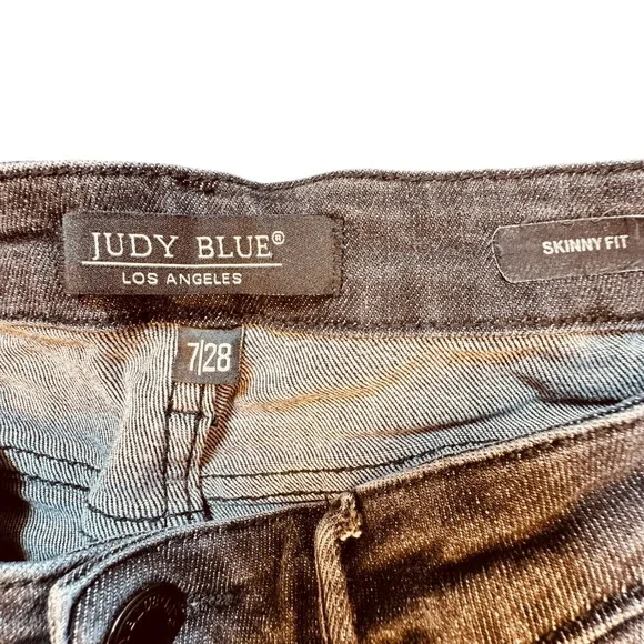 Judy Blue Los Angeles Womens Jeans Size 7/28 Black Wash High Rise Skinny JB88753 - Picture 3 of 8